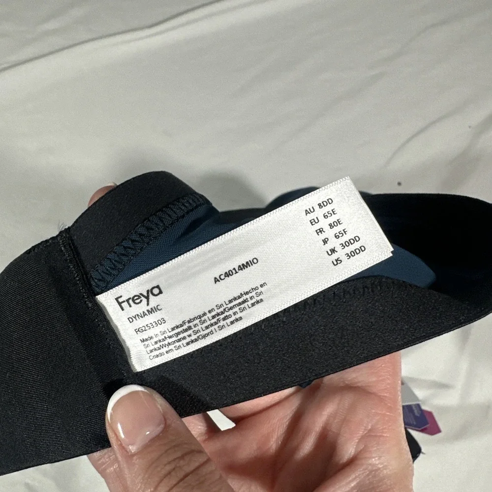 NWT $70 Freya Active [‎ 30DD ] Dynamic Wire-free Sports Bra in Teal #7002